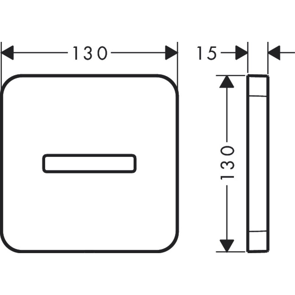 Розетка Softsquare Axor ShowerSolutions, настенная, 35214820, шлифованный никель
