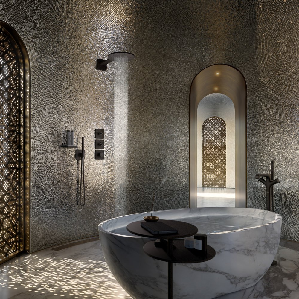 Розетка Softsquare Axor ShowerSolutions, настенная, 35214950, шлифованная медь