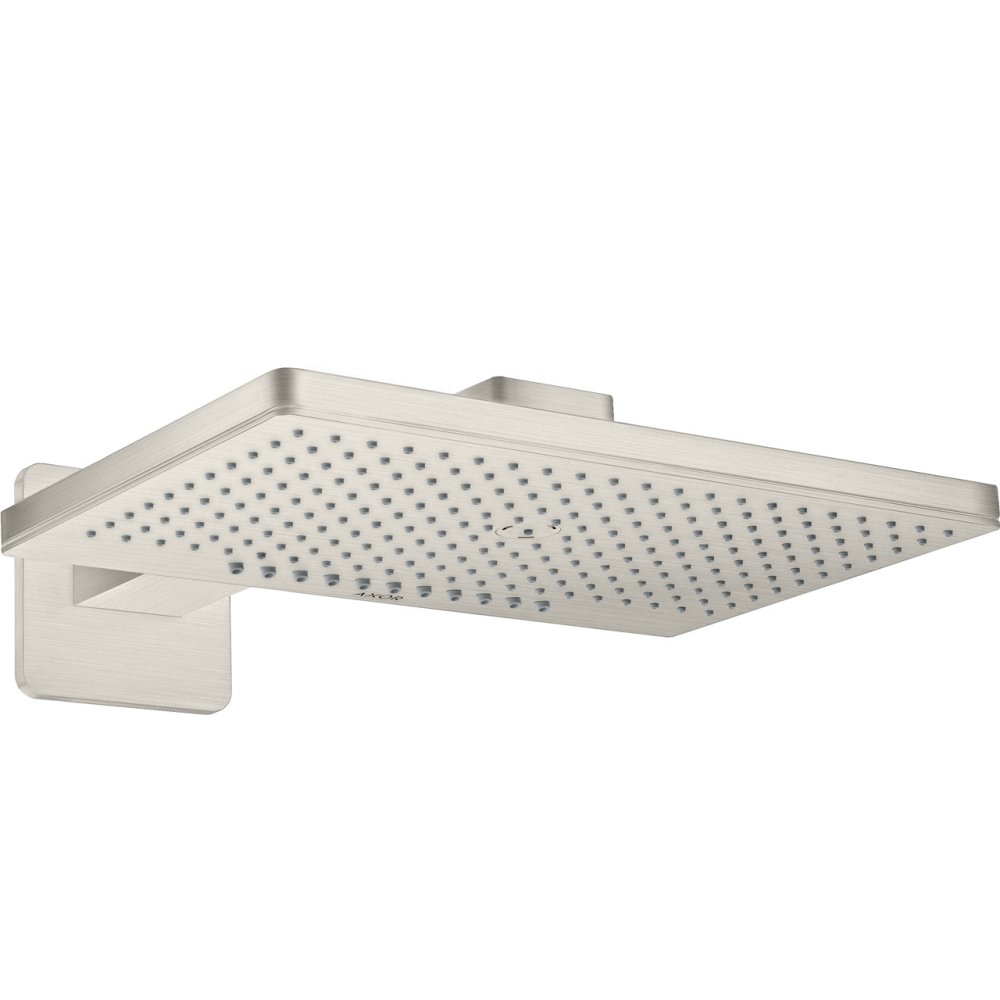 Верхний душ Axor ShowerSolutions, softcube, с держателем и розеткой, 2 jet, 460x300 мм, 35275800, сталь