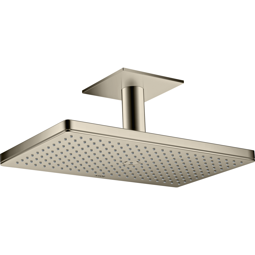 Верхний душ Axor ShowerSolutions, 1 jet, с потолочным подсоединением, 460x270 мм, 35277830, полированный никель