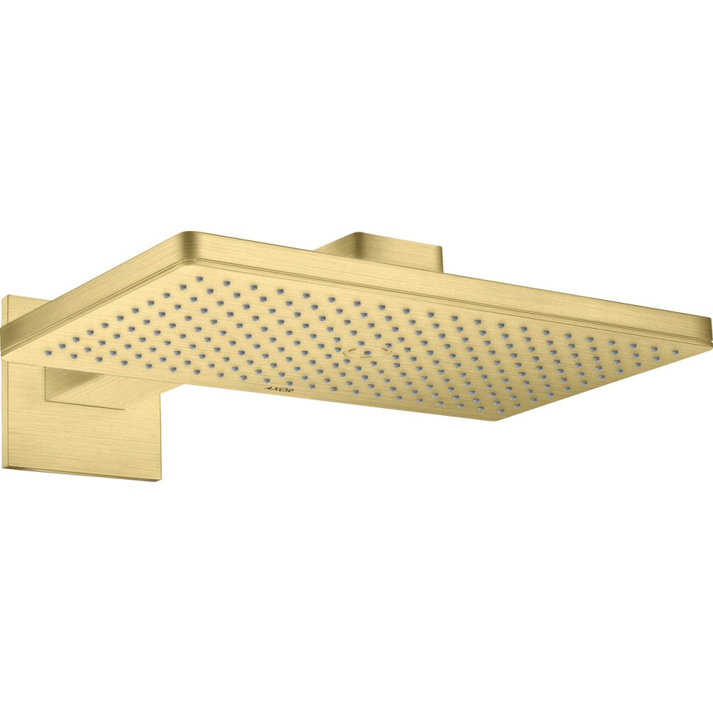 Верхний душ Axor ShowerSolutions, 1 jet, с держателем и квадратной розеткой, 460x270 мм, 35278950, шлифованная медь