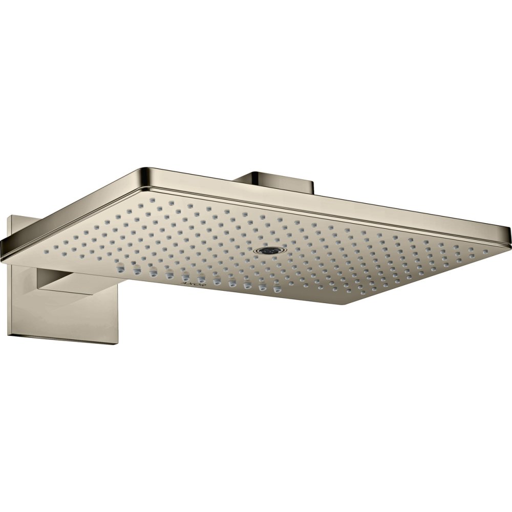 Верхний душ Axor ShowerSolutions, 3 jet, с держателем и квадратной розеткой, 460x300 мм, 35282830, полированный никель