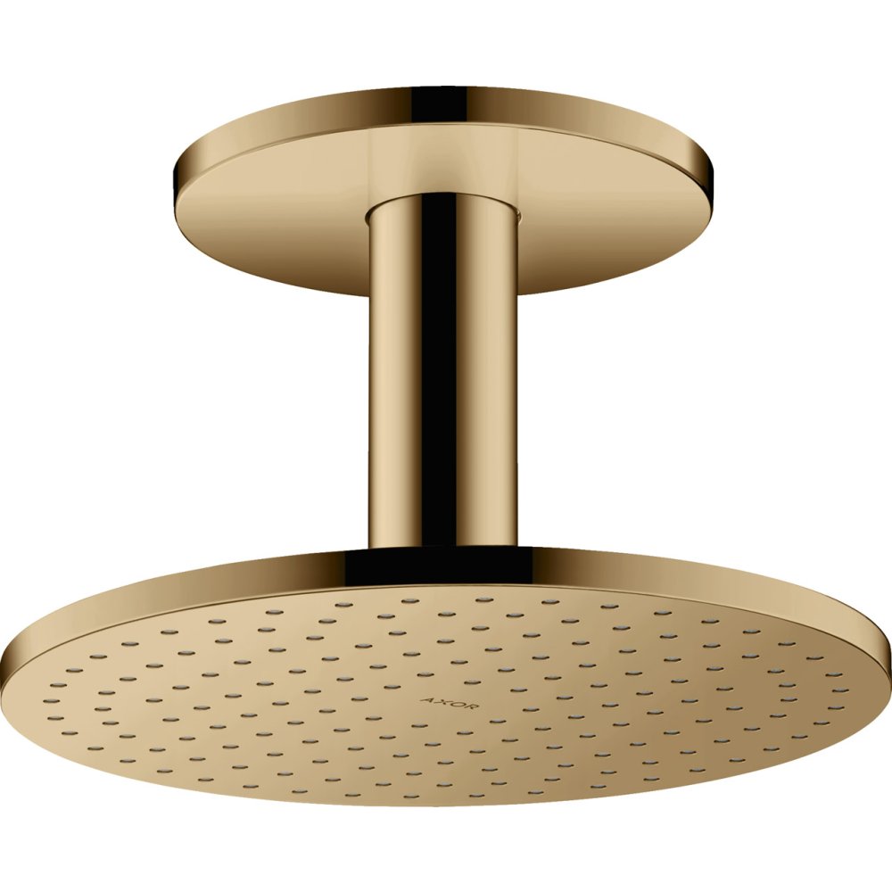 Верхний душ Axor ShowerSolutions, с потолочным подсоединением, 250 мм, 1 jet, 35286130, полированная бронза