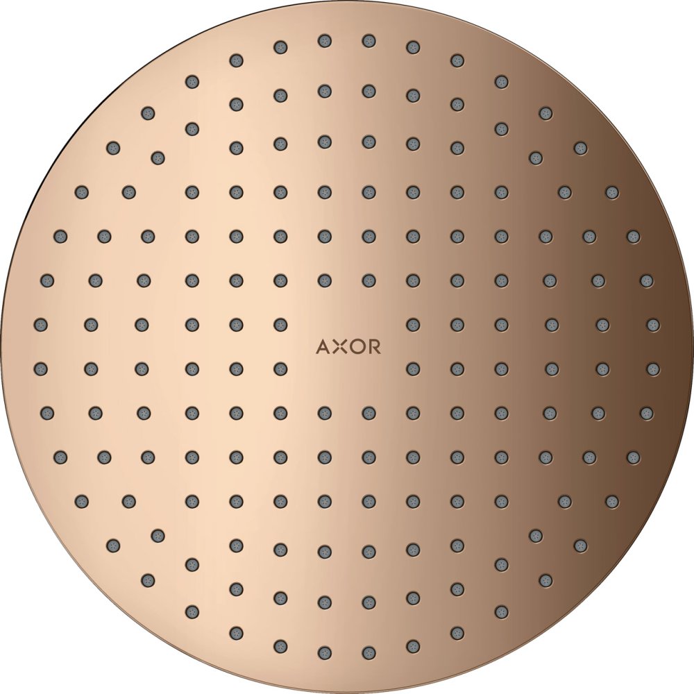 Верхний душ Axor ShowerSolutions, потолочный монтаж, 250 мм, 1 jet, 35287300, полированное красное золото 
