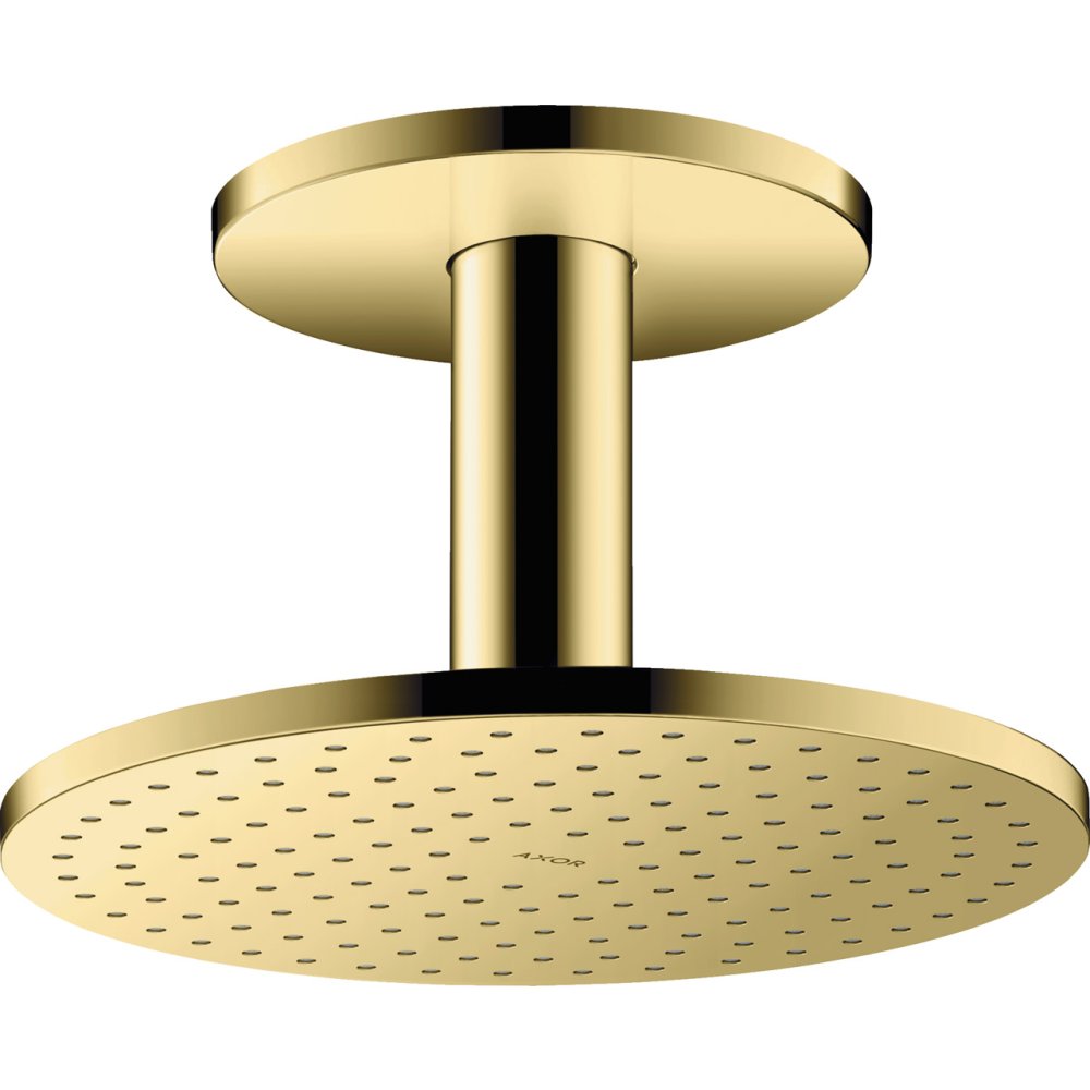 Верхний душ Axor ShowerSolutions, с потолочным подсоединением, 250 мм, 2 jet, 35297930, полированная медь