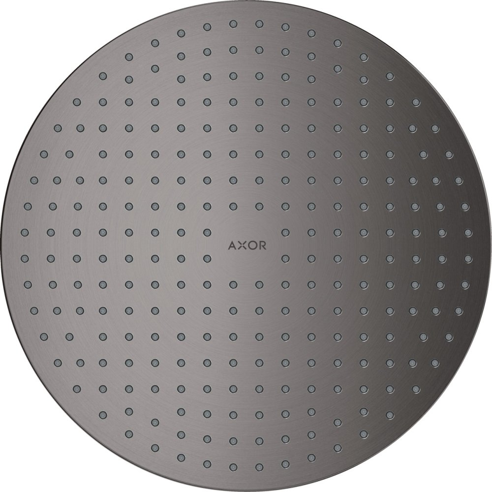 Верхний душ Axor ShowerSolutions, потолочный монтаж, 300 мм, 1 jet, 35302340, шлифованный черный хром 