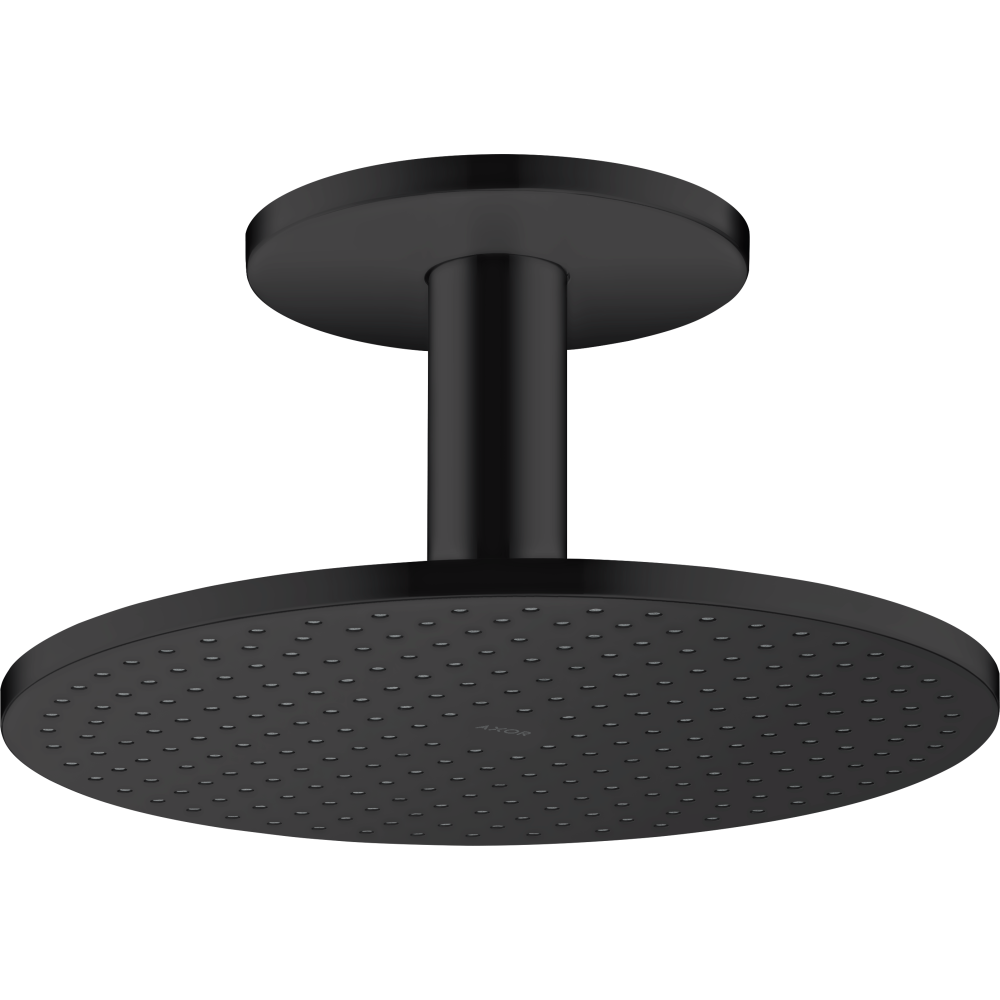Верхний душ Axor ShowerSolutions 300 2jet, с потолочным подсоединением, 35304670, матовый черный