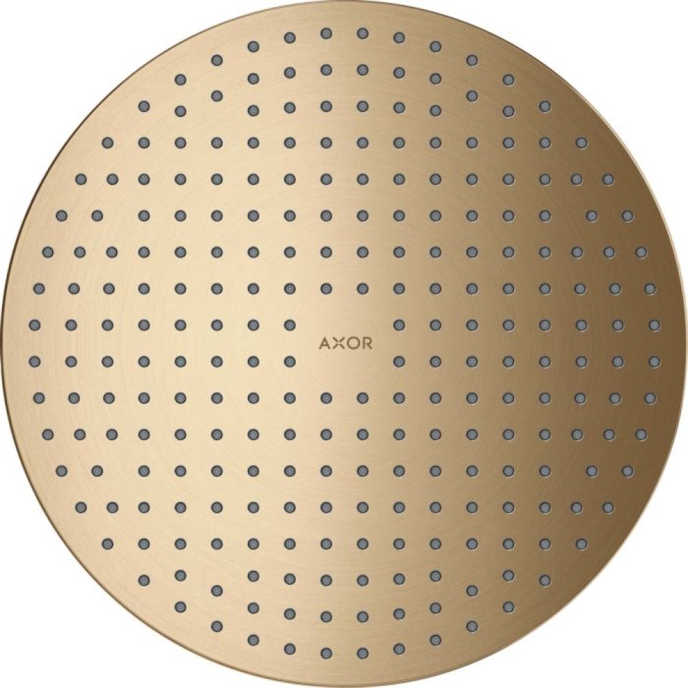 Верхний душ Axor ShowerSolutions, потолочный монтаж, 300 мм, 2 jet, 35305140, шлифованная бронза