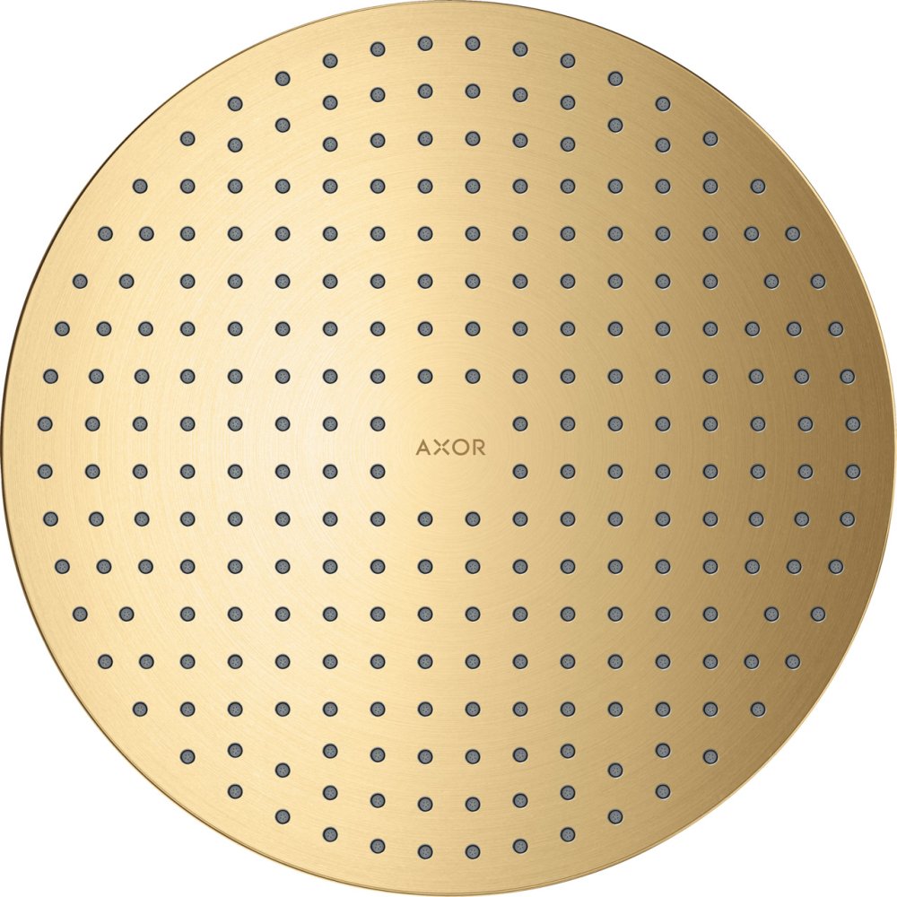 Верхний душ Axor ShowerSolutions, потолочный монтаж, 300 мм, 2 jet, 35305250, шлифованное золото