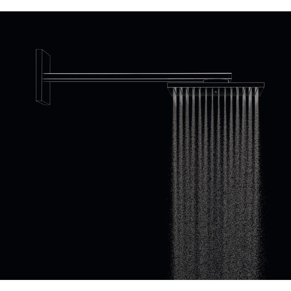 Верхний душ Axor ShowerSolutions, с держателем, 250x250 мм, 1 jet, 35306990, полированное золото