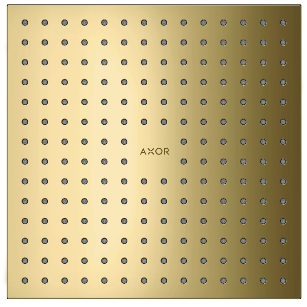 Верхний душ Axor ShowerSolutions, потолочный монтаж, 250x250 мм, 1 jet, 35309930, полированная медь