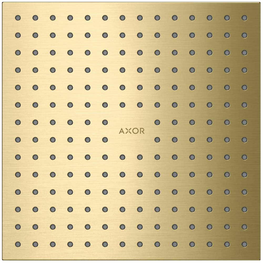 Верхний душ Axor ShowerSolutions, потолочный монтаж, 250x250 мм, 1 jet, 35309950, шлифованная медь