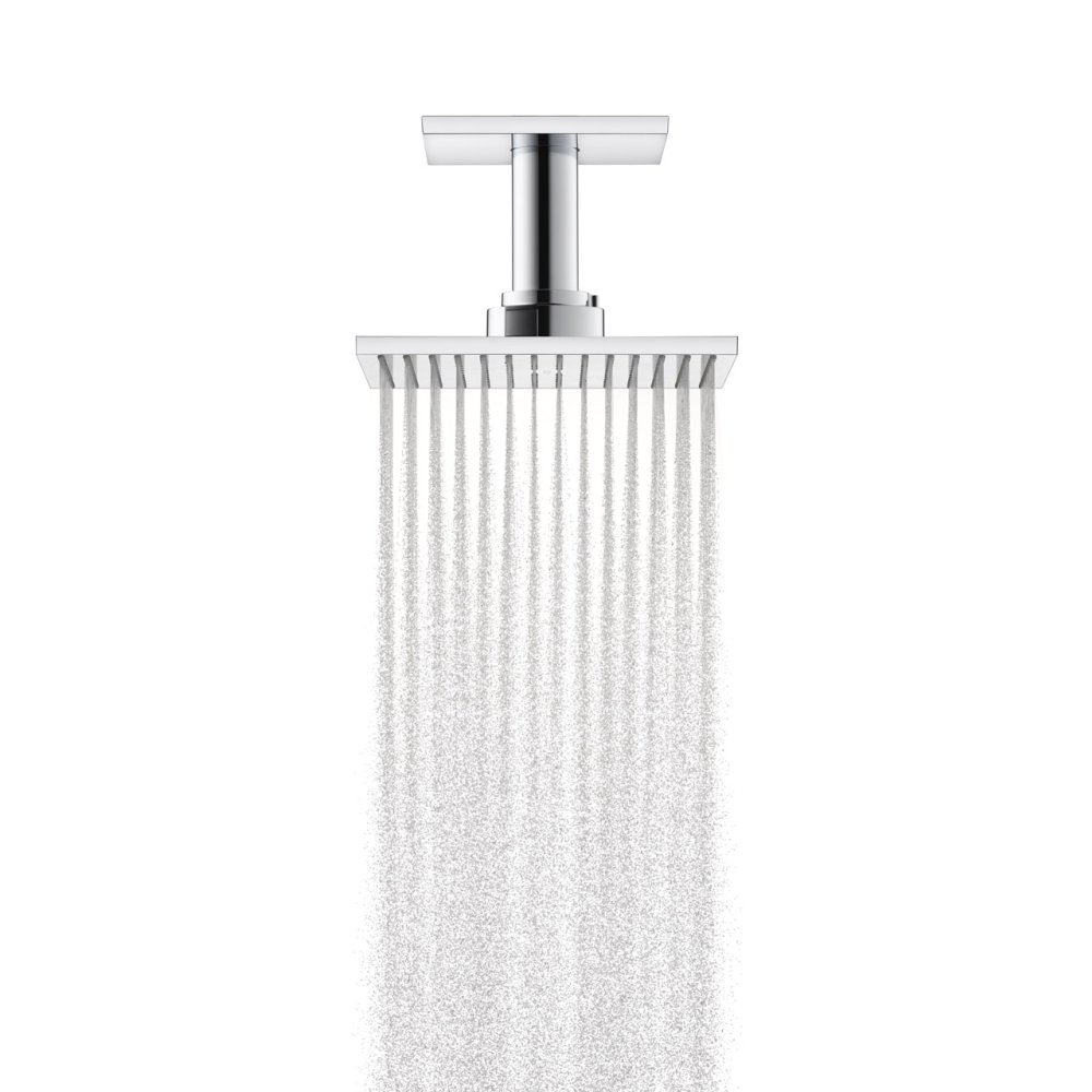 Верхний душ Axor ShowerSolutions, с потолочным подсоединением, 250x250 мм, 2 jet, 35312310, шлифованное красное золото