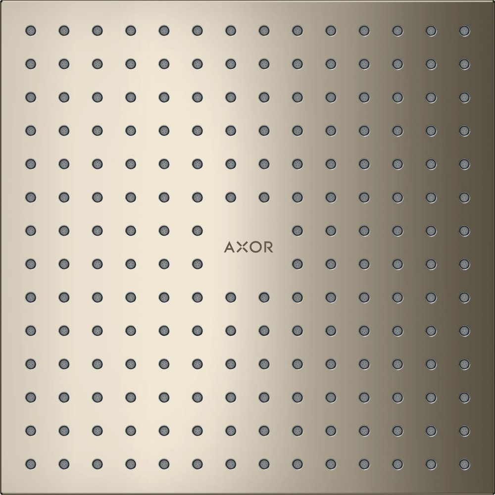 Верхний душ Axor ShowerSolutions, потолочный монтаж, 250x250 мм, 2 jet, 35313830, полированный никель