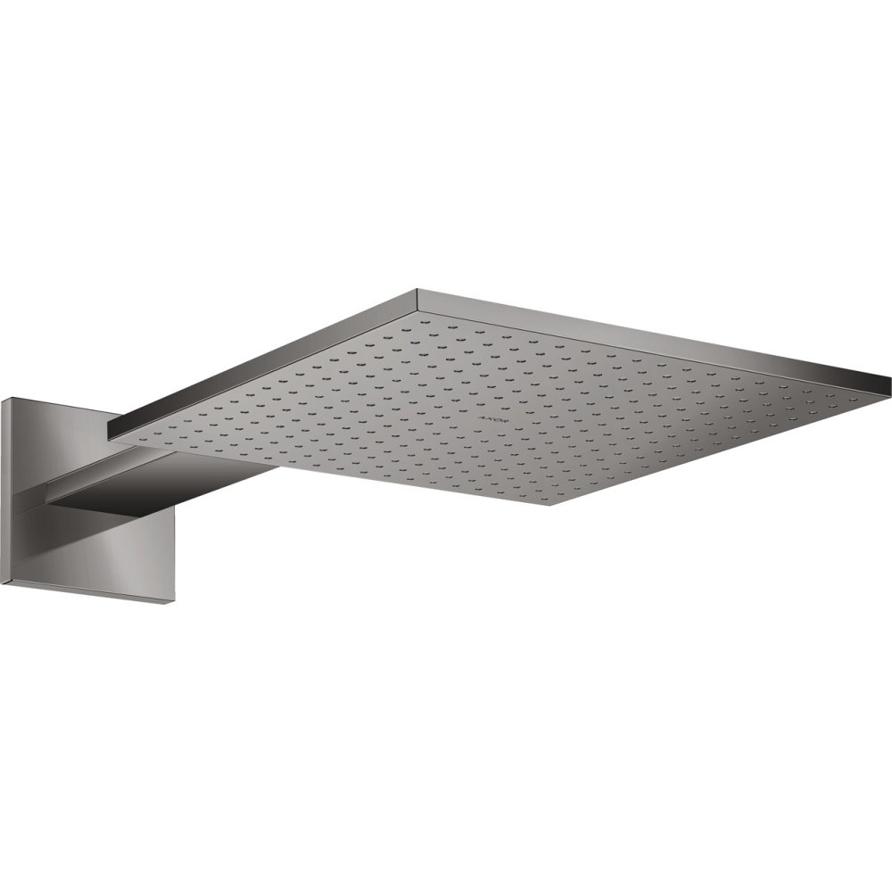 Верхний душ Axor ShowerSolutions, с держателем, 300x300 мм, 1 jet, 35314330, полированный черный хром 
