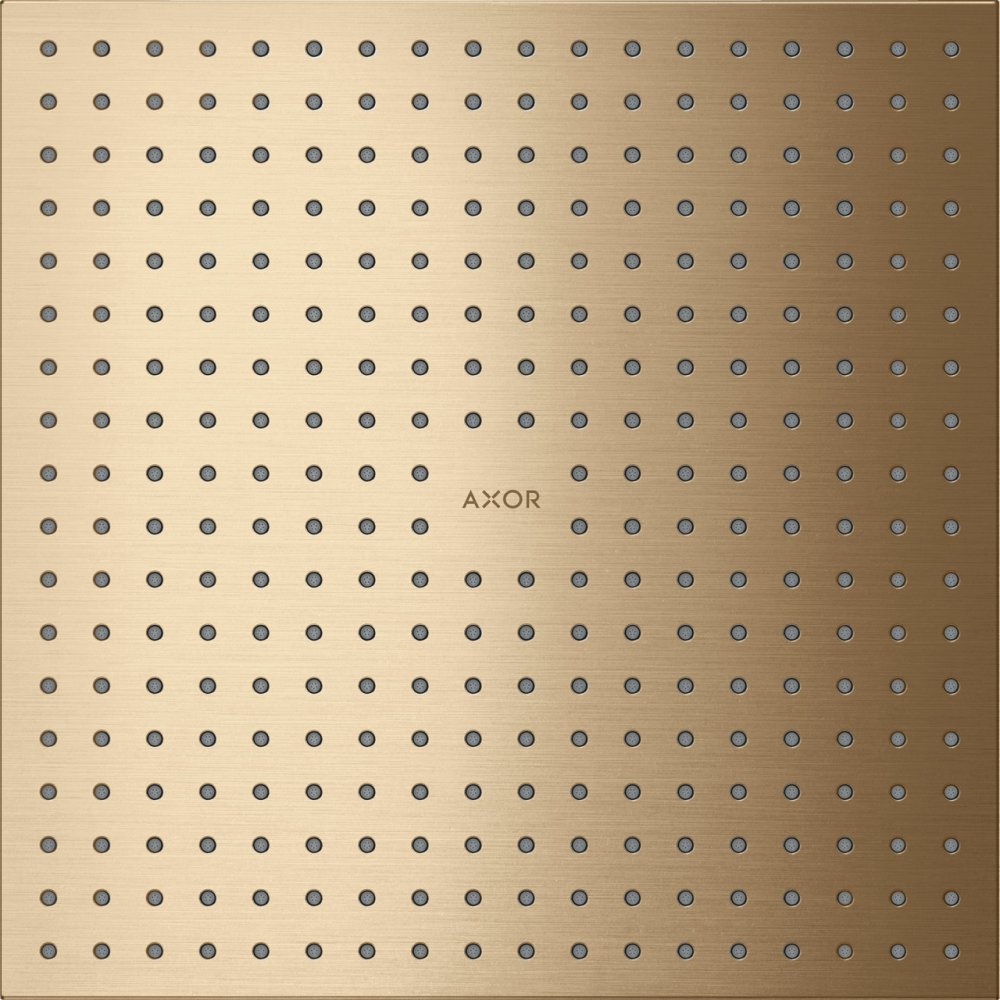 Верхний душ Axor ShowerSolutions, потолочный монтаж, 300x300 мм, 1 jet, 35317140, шлифованная бронза