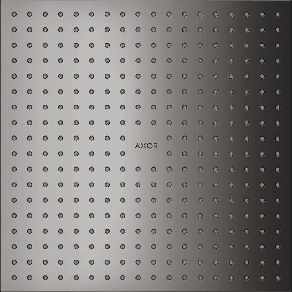 Верхний душ Axor ShowerSolutions, потолочный монтаж, 300x300 мм, 1 jet, 35317330, полированный черный хром 