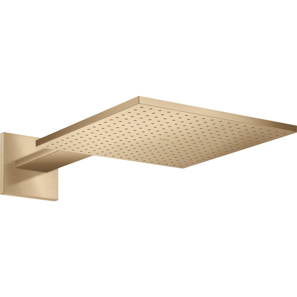 Верхний душ  Axor ShowerSolutions, с держателем, 300x300 мм, 2 jet, 35318140, шлифованная бронза