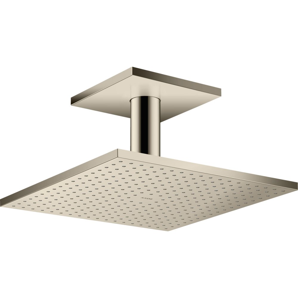 Верхний душ Axor ShowerSolutions, с потолочным подсоединением, 300x300 мм, 2 jet, 35320830, полированный никель