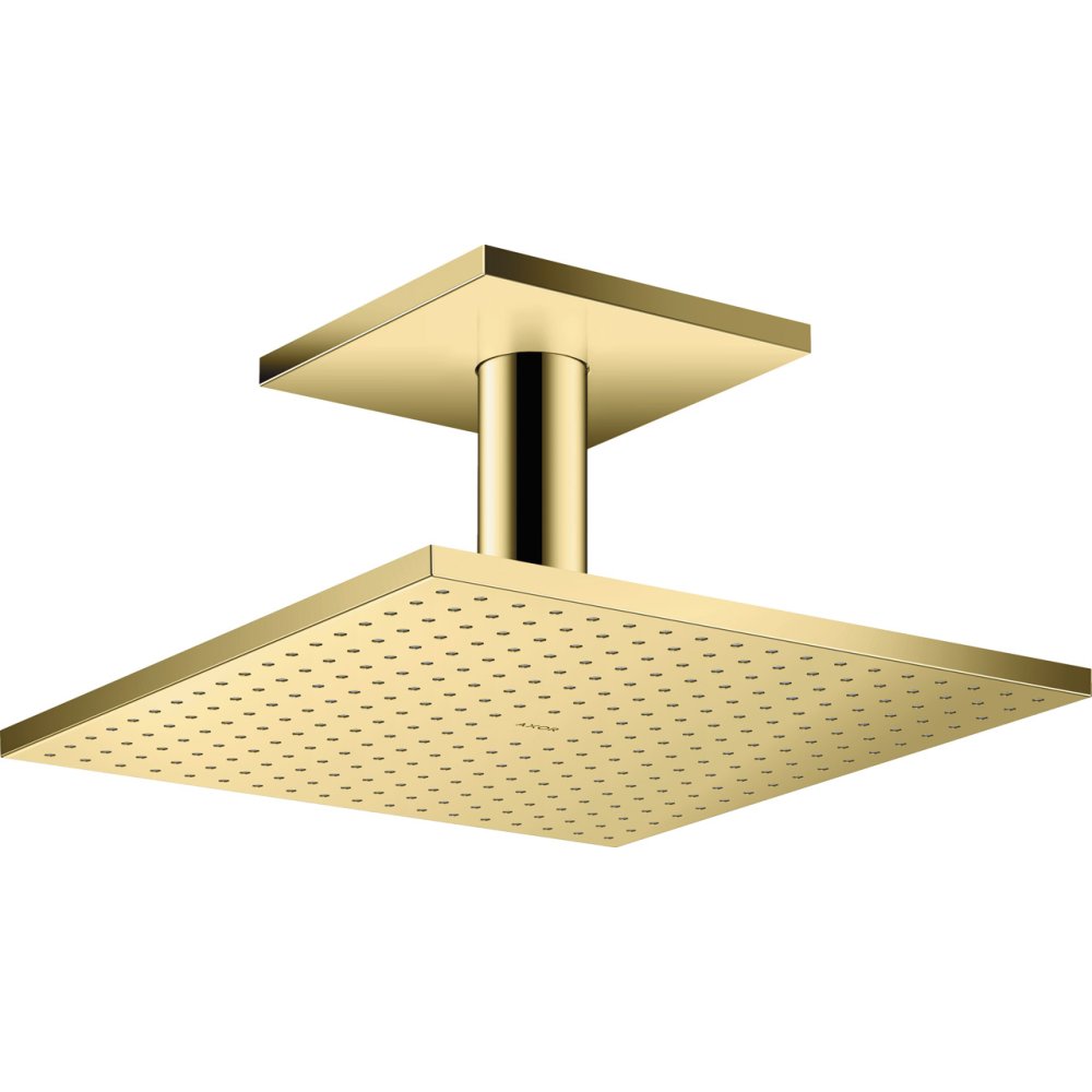 Верхний душ Axor ShowerSolutions, с потолочным подсоединением, 300x300 мм, 2 jet, 35320930, полированная медь