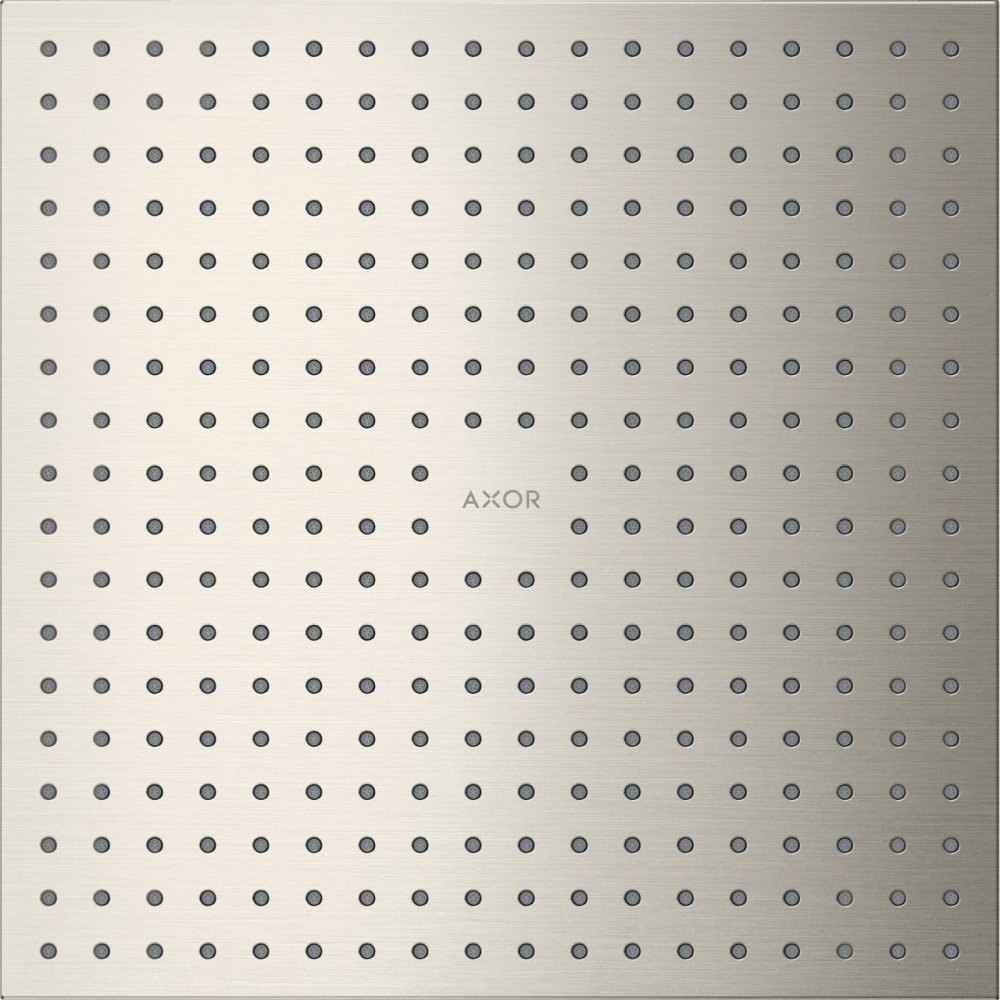 Верхний душ Axor ShowerSolutions, потолочный монтаж, 300x300 мм, 2 jet, 35321800, сталь