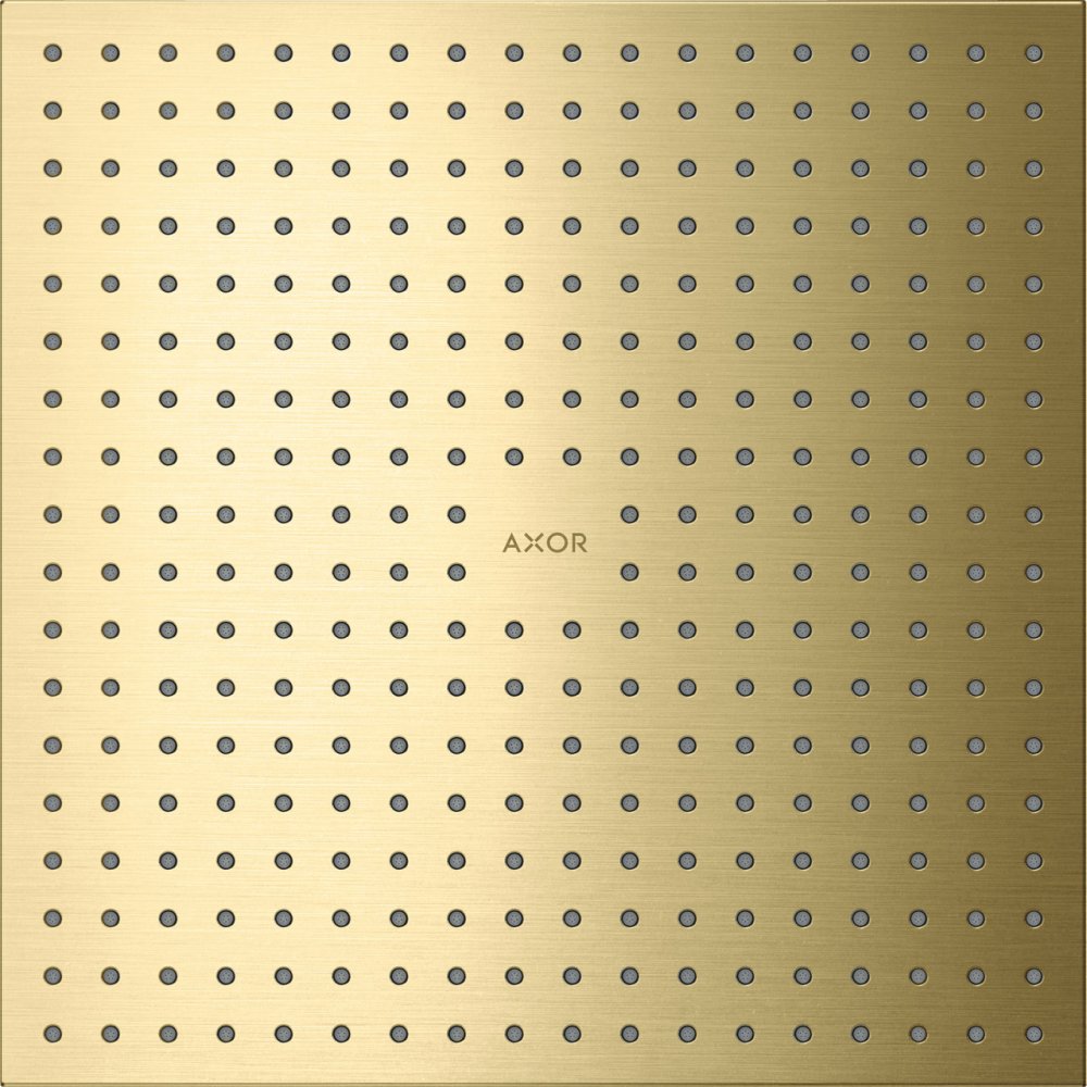 Верхний душ Axor ShowerSolutions, потолочный монтаж, 300x300 мм, 2 jet, 35321950, шлифованная медь