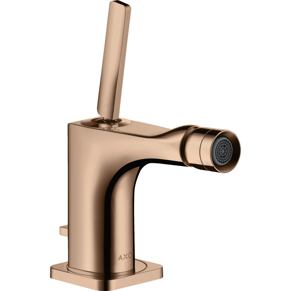 Смеситель для биде Axor Citterio E, однорычажный, 36120300, полированное красное золото 