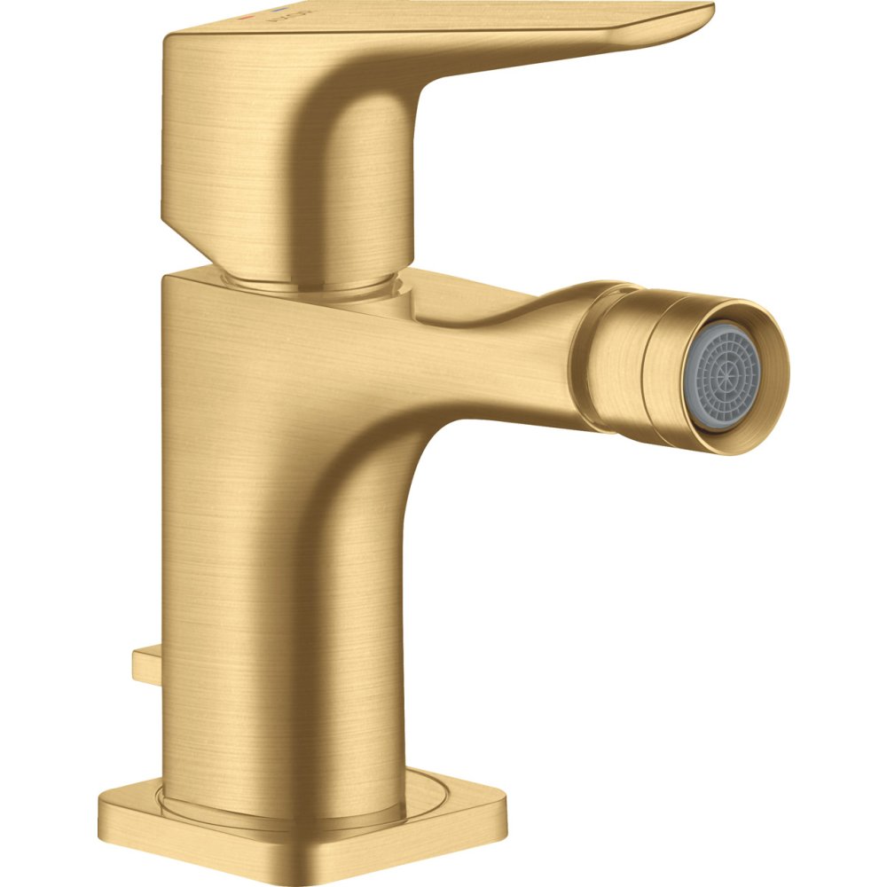 Смеситель для биде Axor Citterio E, однорычажный, со сливным гарнитуром, 36121250, шлифованное золото