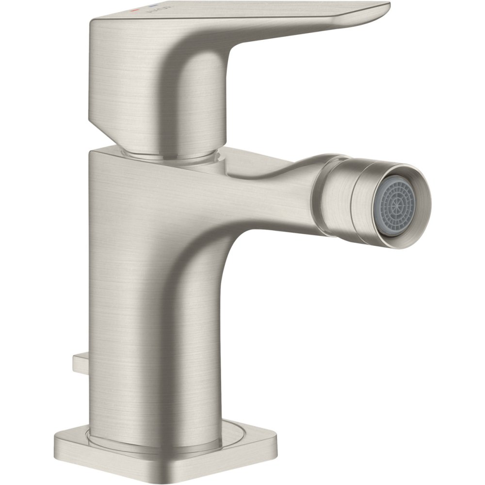 Смеситель для биде Axor Citterio E, однорычажный, со сливным гарнитуром, 36121800, сталь