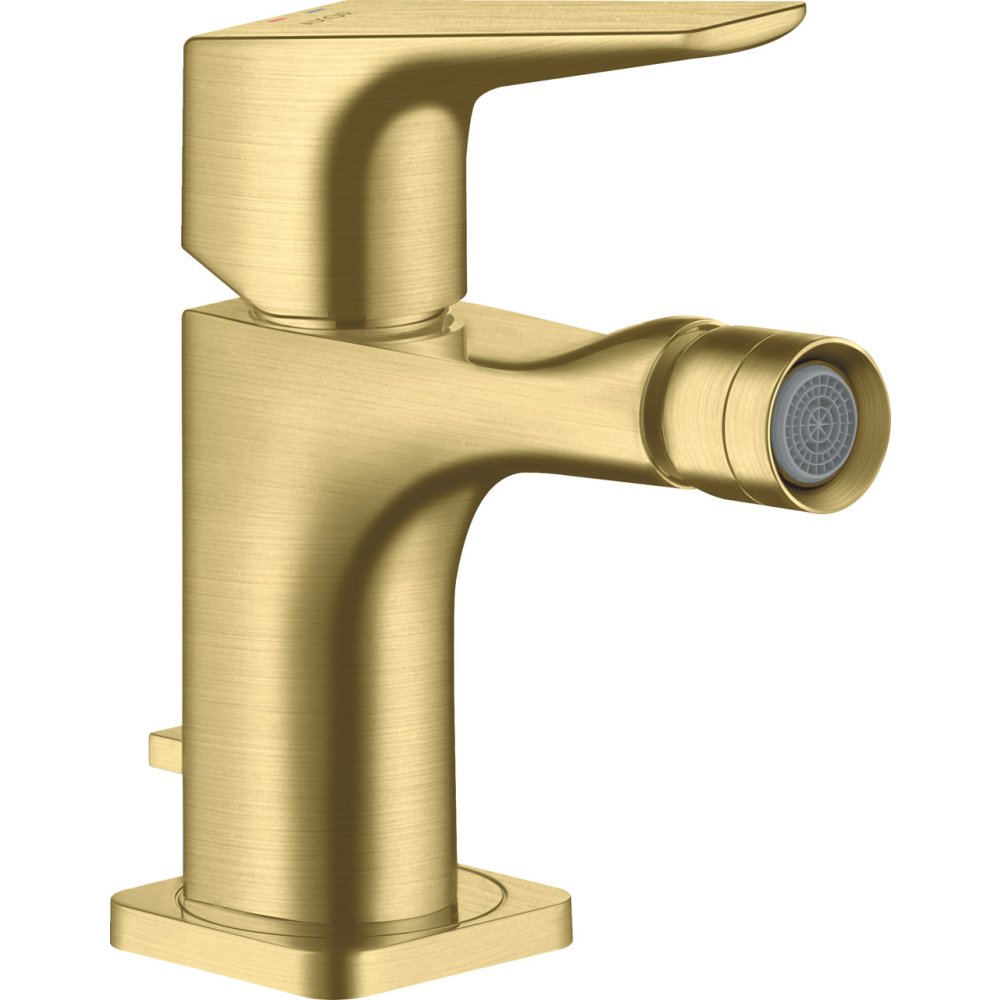 Смеситель для биде Axor Citterio E, однорычажный, со сливным гарнитуром, 36121950, шлифованная медь