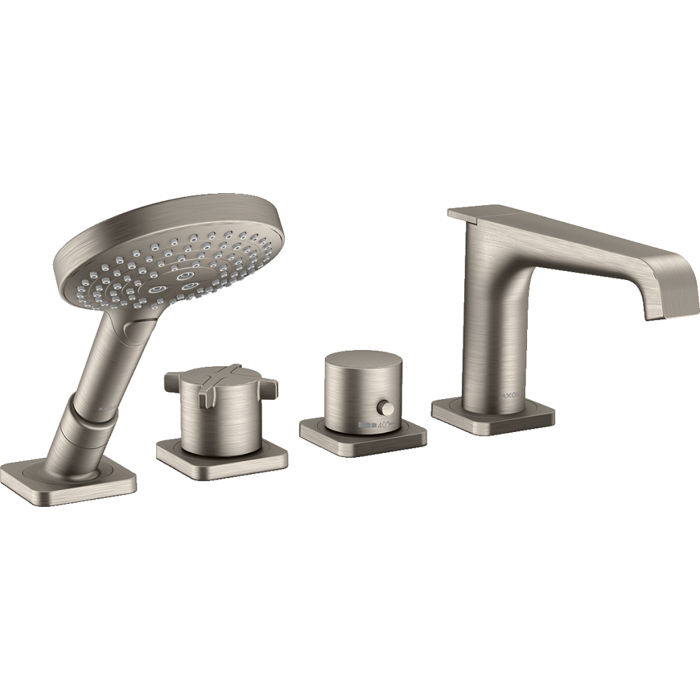 Термостат на край ванны Axor Citterio E, на 4 отверстия, 36411800, сталь