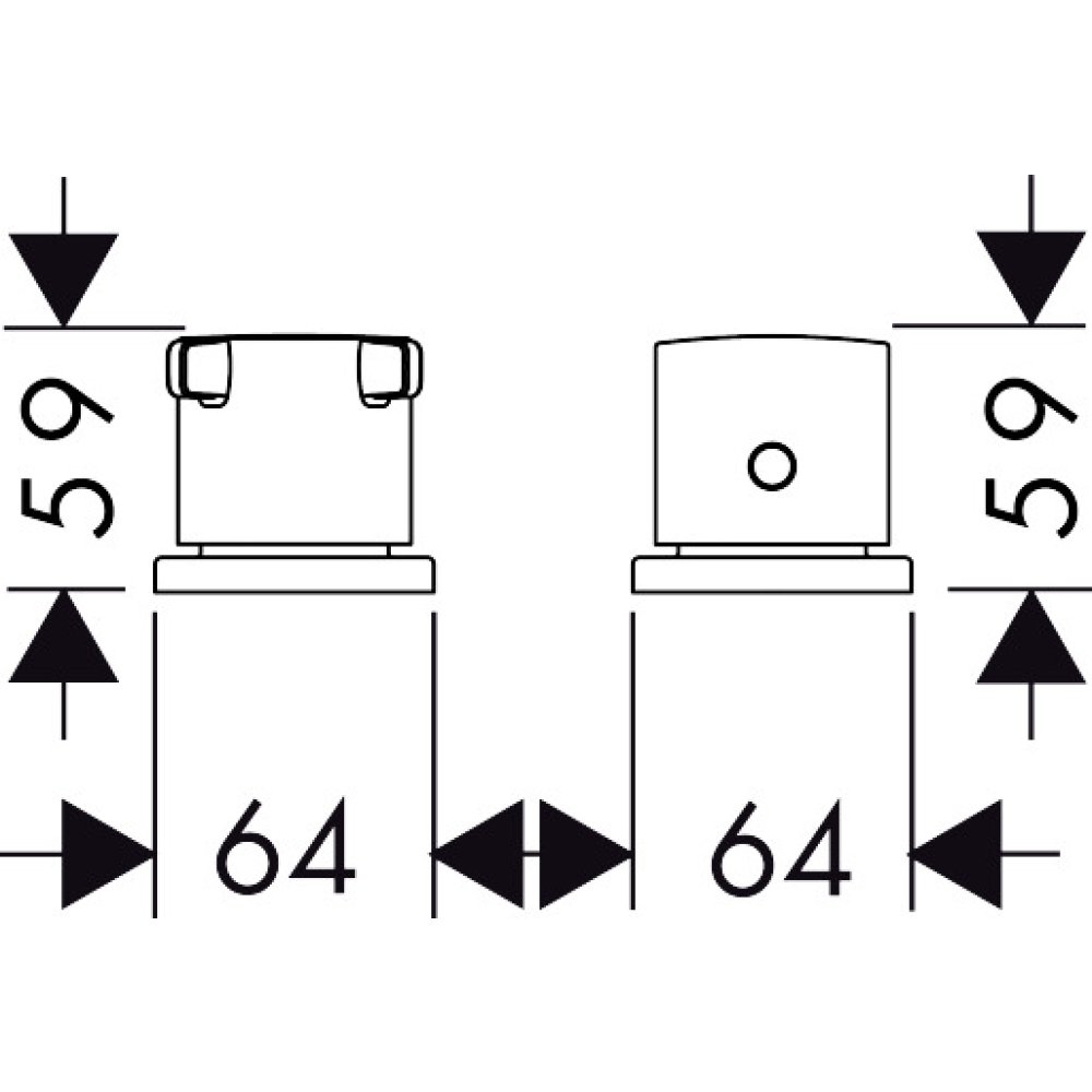 Термостат на край ванны Axor Citterio E, на 2 отверстия, 36412310, шлифованное красное золото