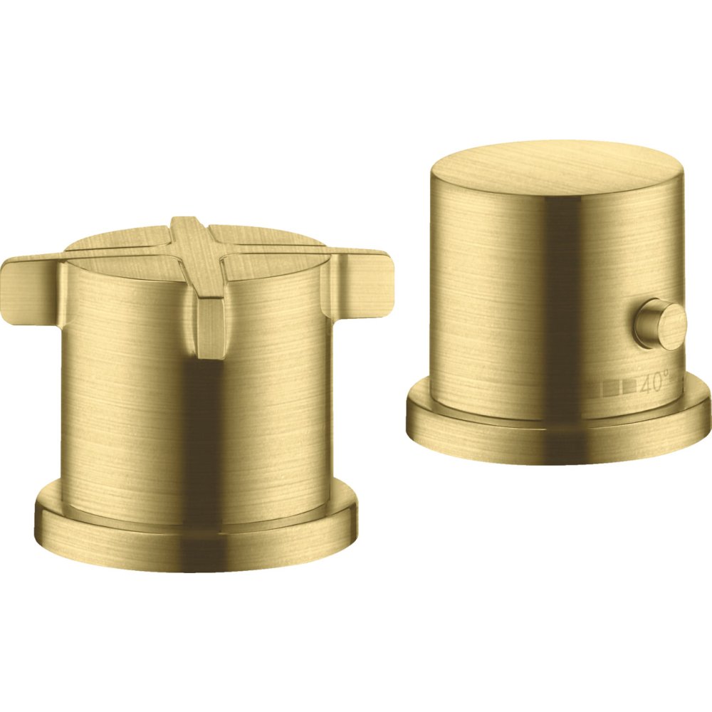 Термостат на край ванны Axor Citterio E, на 2 отверстия, 36412950, шлифованная медь