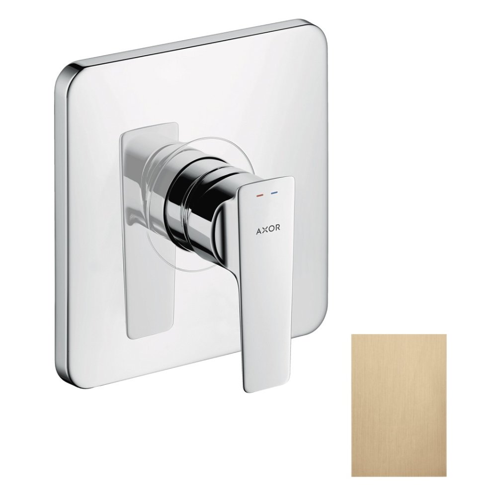 Смеситель для душа Axor Citterio E, однорычажный, скрытого монтажа, 36655140, шлифованная бронза