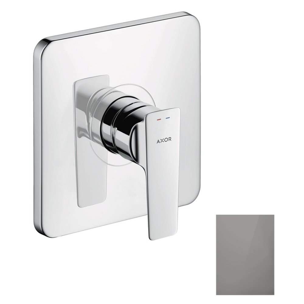 Смеситель для душа Axor Citterio E, однорычажный, скрытого монтажа, 36655330, полированный черный хром 