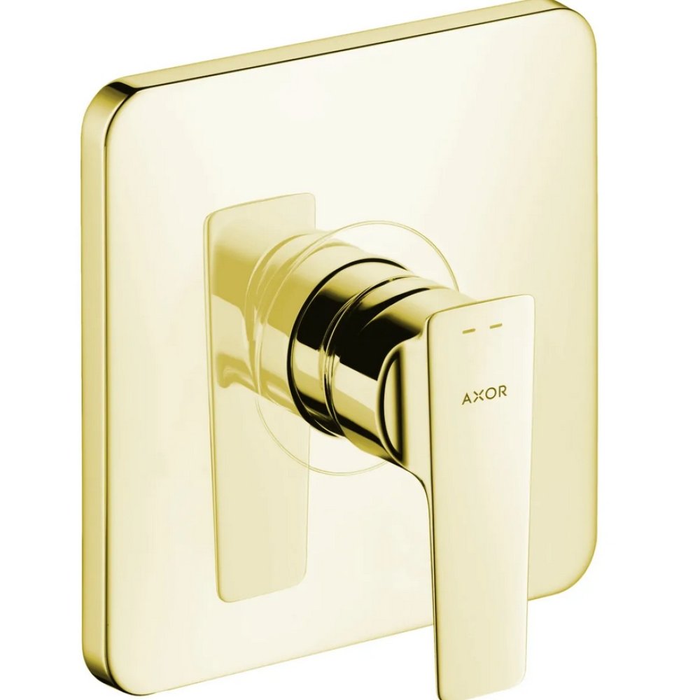Смеситель для душа Axor Citterio E, однорычажный, скрытого монтажа, 36655990, полированное золото
