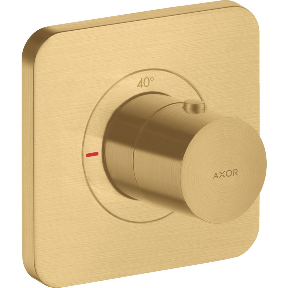 Термостат Axor Citterio E, 120/120, скрытого монтажа, 36702250, шлифованное золото