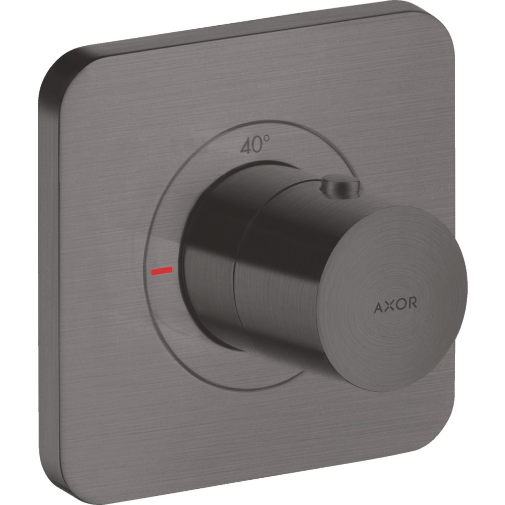 Термостат Axor Citterio E, 120/120, скрытого монтажа, 36702340, шлифованный черный хром 