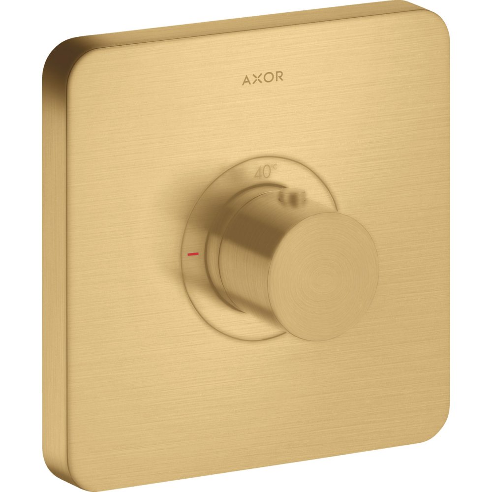 Термостат Highflow Axor ShowerSelect, скрытого монтажа, softsquare, 36711250, шлифованное золото
