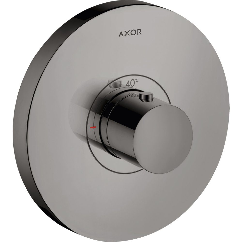 Термостат Highflow Axor ShowerSelect, скрытого монтажа, круглый, 36721330, полированный черный хром 
