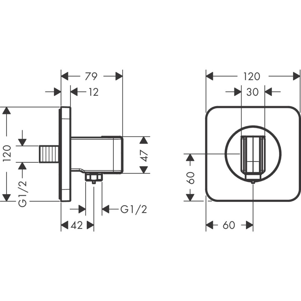 Porter-набор Axor Citterio E, 36724300, полированное красное золото 