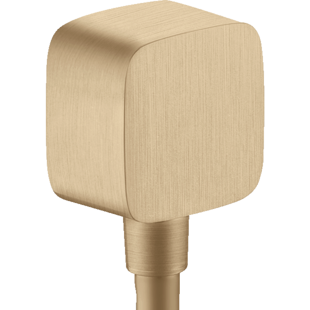 Шланговое подсоединение Axor ShowerSolutions, softsquare, 36731140, шлифованная бронза