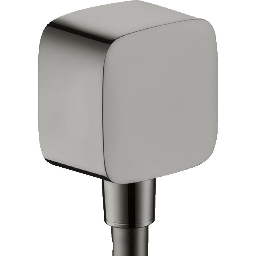 Шланговое подсоединение Axor ShowerSolutions, softsquare, 36731330, полированный черный хром 