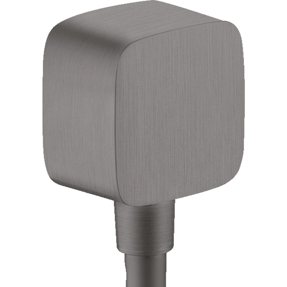 Шланговое подсоединение Axor ShowerSolutions, softsquare, 36731340, шлифованный черный хром 