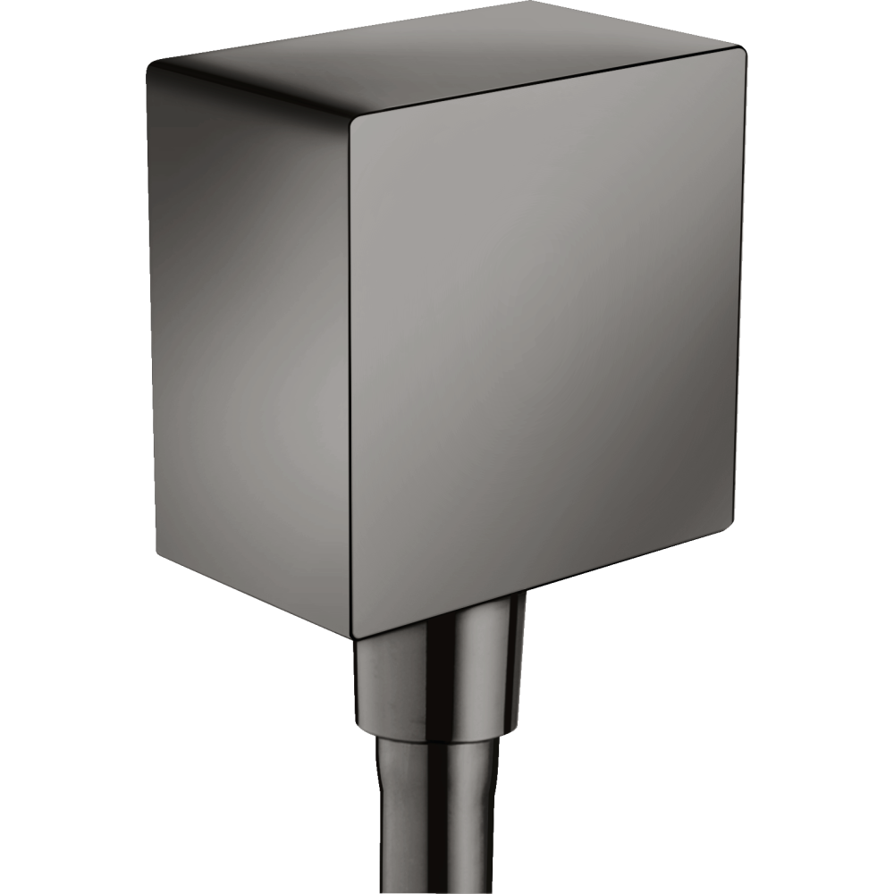 Шланговое подсоединение Axor ShowerSolutions, квадратное, 36732330, полированный черный хром 