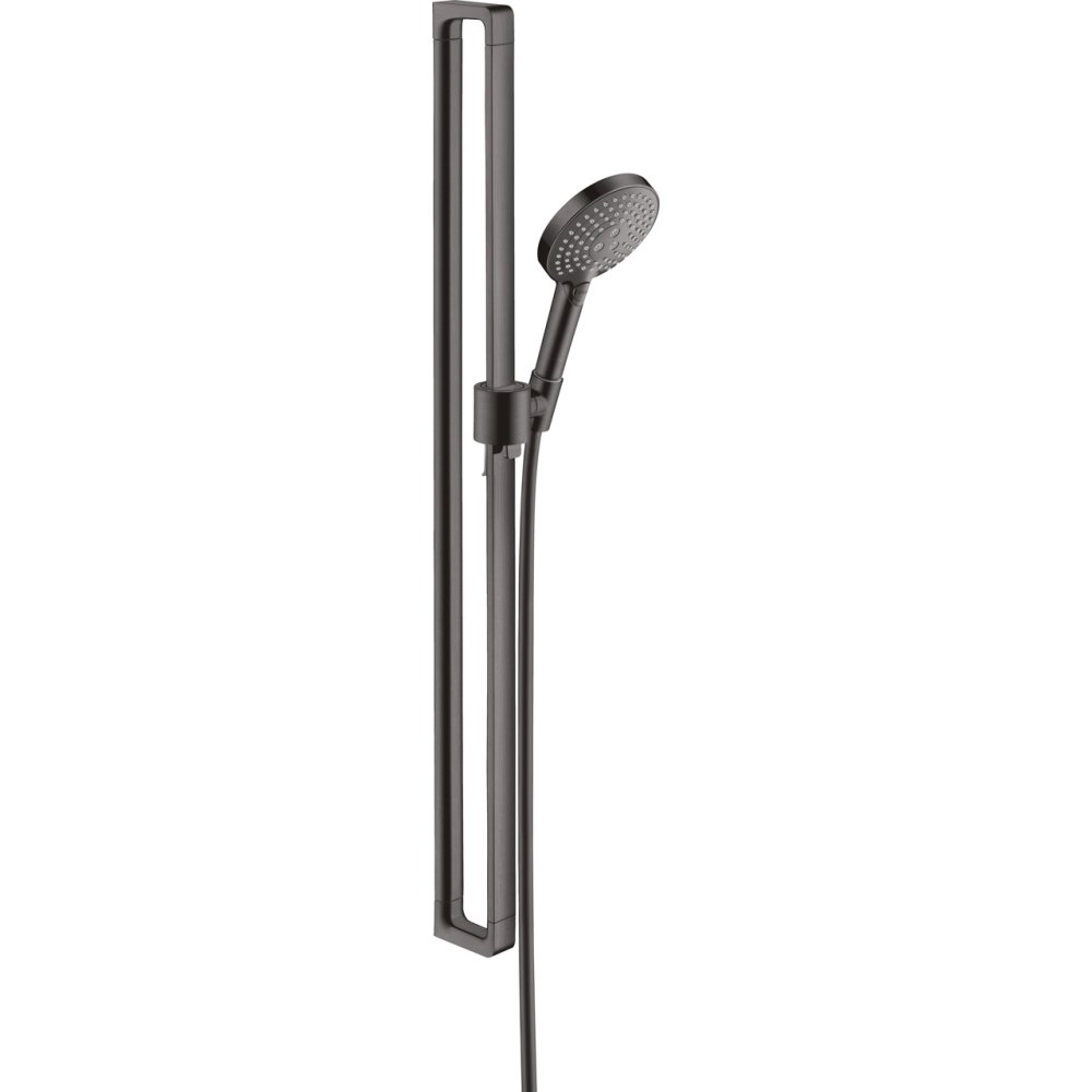 Душевой набор Axor Citterio E, 0,90 м, с ручным душем 120 3jet, 36735340, шлифованный черный хром 