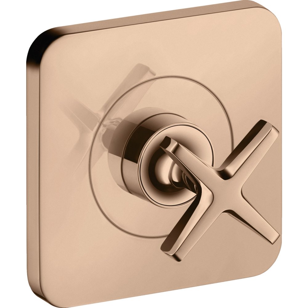 Запорный вентиль Axor Citterio E, 120/120, скрытого монтажа, 36771300, полированное красное золото 