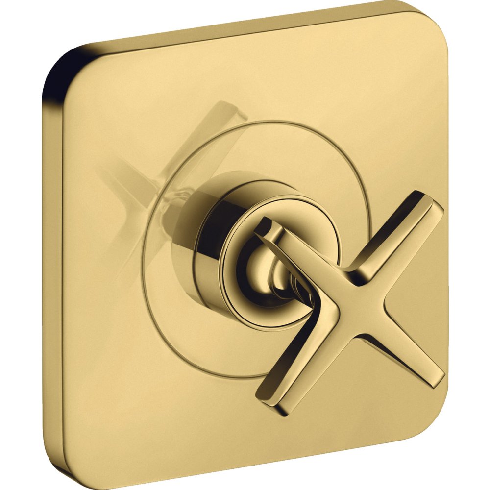 Запорный вентиль Axor Citterio E, 120/120, скрытого монтажа, 36771990, полированное золото