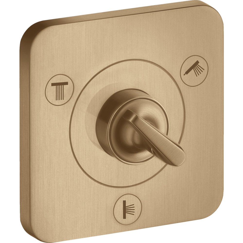 Запорный/переключающий вентиль Trio/Quattro Axor Citterio E, 120/120, скрытого монтажа