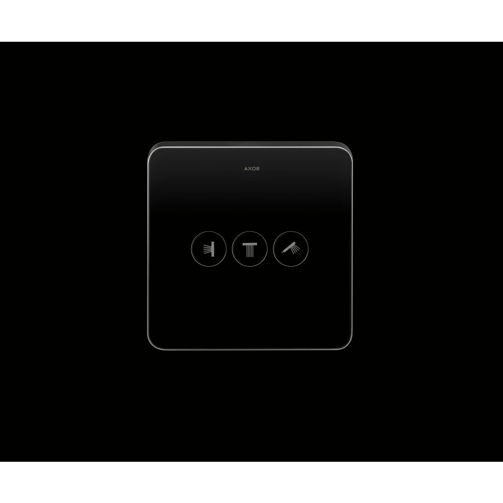 Вентиль Axor ShowerSelect, 3 потребителей, softsquare, СМ, 36773330, полированный черный хром 